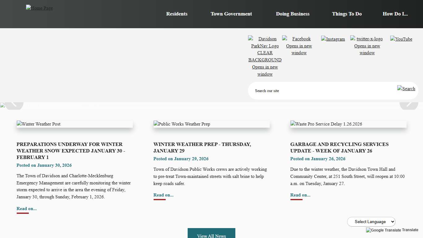 Davidson, NC - Official Website Official Website
